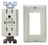 Genmax TR15VST GFCI Receptacle, 15 A, Ivory