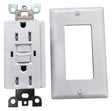 Genmax TRWR15WST GFCI Wall Receptacle, 15 A, White