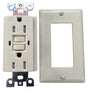 Genmax TRWR15VST GFCI Wall Receptacle, 15 A, Ivory