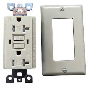 Genmax TRWR20VST GFCI Wall Receptacle, 20 A, Ivory