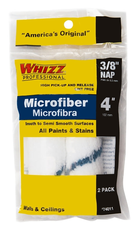 Whizz 74011 Roller Refill, 4 in L, Microfiber Cover