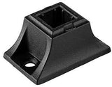 Nuvo Iron SQISMSS Series Baluster Railing Connector, Straight, Square, Steel, Black, Matte/Powder-Coated
