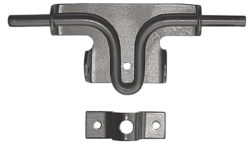 LATCH BOLT SLIDE STEEL BLK 8IN