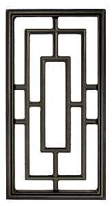 INSERT GATE RECT AL BLK 9X17IN