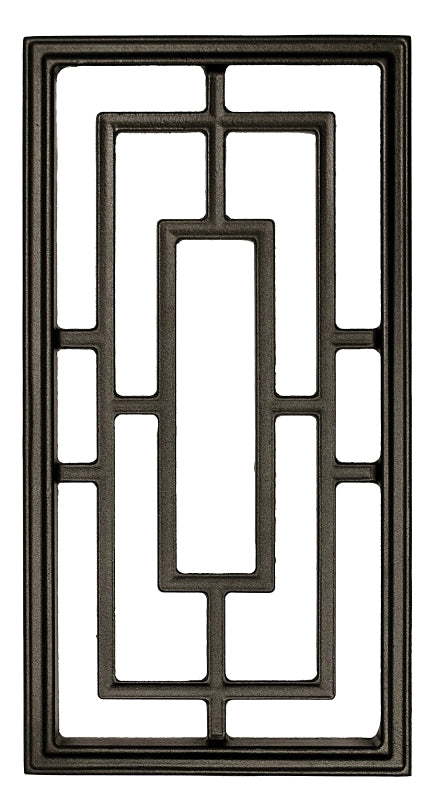 INSERT GATE RECT AL BLK 9X17IN