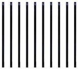 BALUSTER RECT STEEL BLK 32X1IN