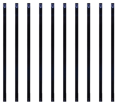 BALUSTER RECT STEEL BLK 32X1IN