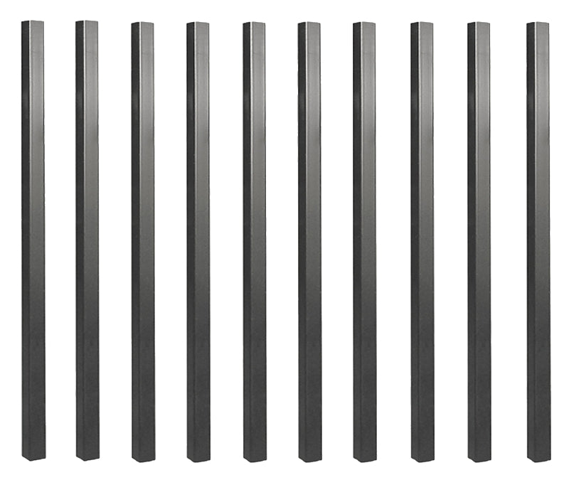 BALUSTER SQ STEEL BLK 26X3/4IN