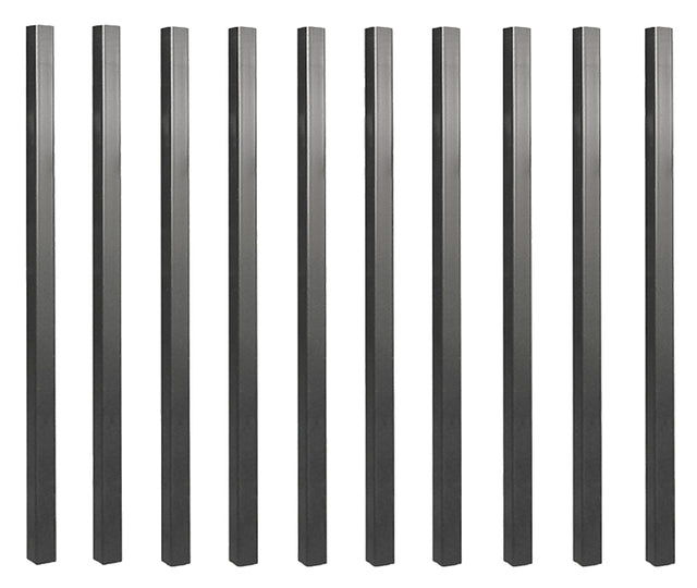 BALUSTER SQ STEEL BLK 26X3/4IN