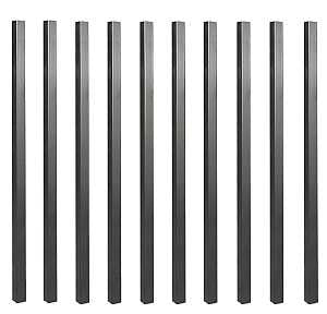 BALUSTER SQ STEEL BLK 32X3/4IN