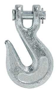 Baron 330-1/4 Clevis Grab Hook, 1/4 in, 2600 lb Working Load, Steel, Electro-Galvanized