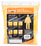 Diamondback SRS3/111-XXXL Rain Suit, 3XL, 31-1/2 in Inseam, Polyester/PVC, Yellow, Comfortable Corduroy Collar