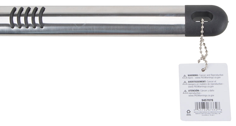 Omaha BBQ-8112443A Premium BBQ Spatula, 1.9 mm, Stainless Steel Blade, Stainless Steel, Aluminum Handle, Straight Handle