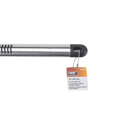 Omaha BBQ-8112443B Premium BBQ Fork SS Handle, 1.9 mm, Stainless Steel Blade, Stainless Steel, Aluminum Handle