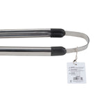 Omaha BBQ-8112443C Premium BBQ Tongs, 1.9 mm, Stainless Steel Blade, Stainless Steel, Aluminum Handle, Straight Handle