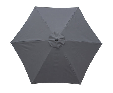 Seasonal Trends 59655 Tilt/Crank Market Umbrella, 94.4 in H, 106.3 in W Canopy, 106.3 in L Canopy, Hexagonal Canopy
