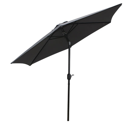 Seasonal Trends 59655 Tilt/Crank Market Umbrella, 94.4 in H, 106.3 in W Canopy, 106.3 in L Canopy, Hexagonal Canopy