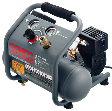 Senco PC1010N Air Compressor, Tool Only, 1 gal Tank, 0.5 hp, 115 V, 135 psi Pressure, 0.7 scfm Air