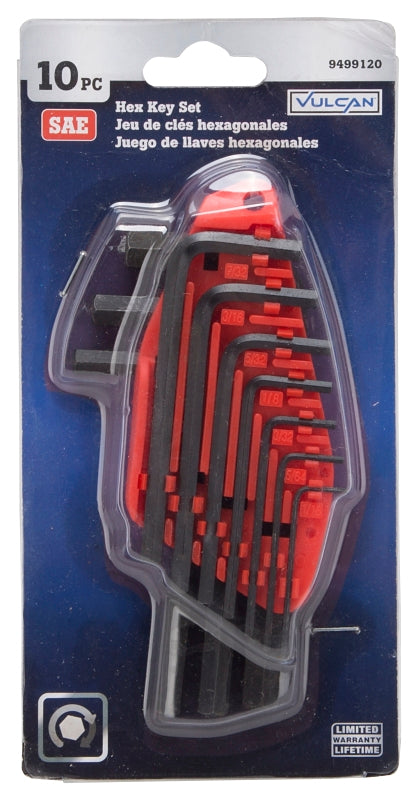 Vulcan TW-050-04 Hex Key Set, 10-Piece