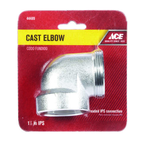 Ace 1-1/2 in. MIPS X 1-1/2 in. D FIP Chrome Plated Brass Elbow