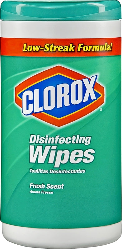 Clorox 01656 Disinfecting Wipes Can, Lemon Lime Blossom, White