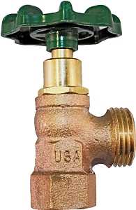 Arrowhead Brass 222LF Boiler Drain Valve, 1/2 x 3/4 in Connection, FIP x Hose, 125 psi Pressure, Bronze Body