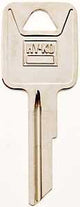 Hy-Ko 11010RA4 Automotive Key Blank, Brass, Nickel, For: AMC Vehicle Locks, RA4 Key Number, Pack of 10