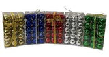 Hometown Holidays 99901 Ball Christmas Ornament, 40 mm H, PVC, Assorted, Pack of 48