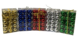 Hometown Holidays 99901 Ball Christmas Ornament, 40 mm H, PVC, Assorted, Pack of 48