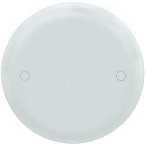 Carlon CPC4WH Box Cover, 4 in Dia, Round, Lexan, White