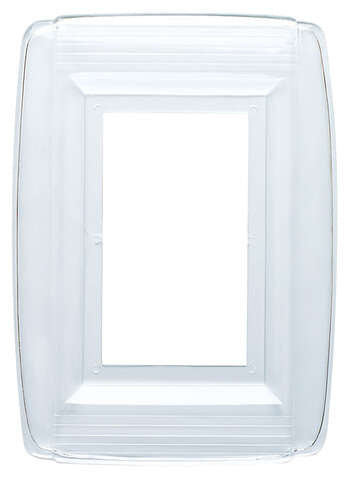 Westinghouse Clear 1 gang Plastic Wall Plate 1 pk