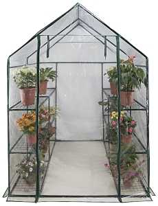 Landscapers Select GHLPS Green House, 56.5 in L, 56.5 in W, 75 in H, Zippered Access Door