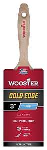 Wooster 5232-3 Paint Brush, 3 in W, 2-15/16 in L Bristle, Polyester Bristle, Flat Sash Handle