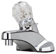 Boston Harbor PF4101S-P Lavatory Faucet, 1.5 gpm, 1-Handle, Plastic, Chrome Plated, Round Handle