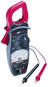 Gardner Bender GCM-500 Clamp Meter, 600 A, 600 VAC, 60 VDC, 1000 Ohm, Analog Display, Black