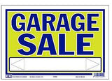 Hy-Ko 22404 Neon Sign, GARAGE SALE, Blue Legend, Yellow Background, Plastic, 9 in H x 13 in W Dimensions, Pack of 10
