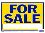Hy-Ko 22405 Neon Sign, 9 x 13 in Dimensions, FOR SALE, Blue Legend, Yellow Background, Plastic, 9 x 13 in Dimensions, Pack of 10