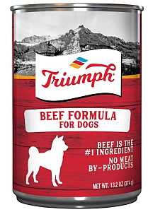 Triumph 6600200 Dog Food, Beef Flavor, 14 oz Can