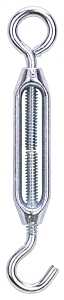 ProSource LR334 Turnbuckle, 3/16 in Thread, Hook, Eye, 5-1/2 in L Take-Up, Aluminum, Pack of 10