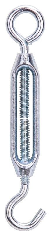 ProSource LR334 Turnbuckle, 3/16 in Thread, Hook, Eye, 5-1/2 in L Take-Up, Aluminum, Pack of 10