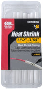 Gardner Bender HST-093W Heat Shrink Tubing, 3/32 in Expanded, 3/64 in Recovered Dia, 4 in L, Polyolefin, White