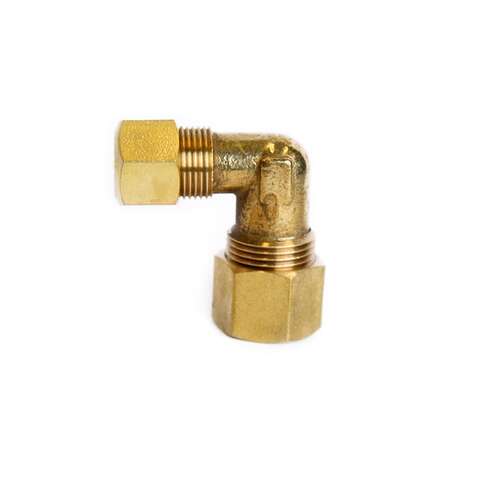 ATC 1/2 in. Compression X 3/8 in. D Compression Brass 90 Degree Elbow, Pack of 5