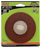 Gator 3062 Fiber Disc, 4 in Dia, 50 Grit, Coarse, Aluminum Oxide Abrasive, Fiber Backing