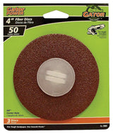 Gator 3062 Fiber Disc, 4 in Dia, 50 Grit, Coarse, Aluminum Oxide Abrasive, Fiber Backing