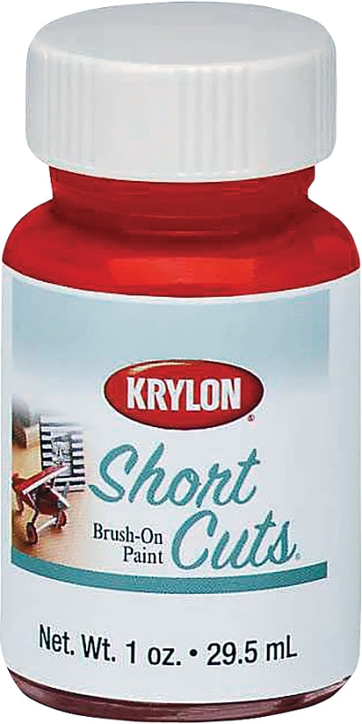 Krylon KSCB005 Craft Enamel Paint, High-Gloss, Red Pepper, 1 oz Bottle, Pack of 6