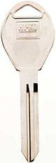 Hy-Ko 11010DA34 Automotive Key Blank, Brass, Nickel, For: Nissan Vehicle Locks, DA34 Key Number, Pack of 10