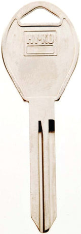 Hy-Ko 11010DA34 Automotive Key Blank, Brass, Nickel, For: Nissan Vehicle Locks, DA34 Key Number, Pack of 10