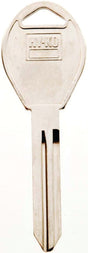Hy-Ko 11010DA34 Automotive Key Blank, Brass, Nickel, For: Nissan Vehicle Locks, DA34 Key Number, Pack of 10