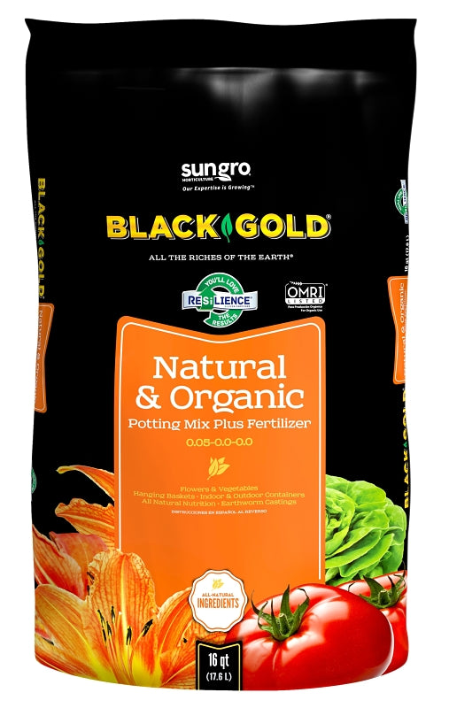 sun gro 140204016QTP Potting Mix, 120 Bag, Granular, Brown/Earthy, Compositions: Canadian Sphagnum Peat Moss