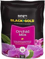 sun gro BLACK GOLD 1411402 8 QT P Orchid Mix, Granular, Brown/Earthy, 240 Bag